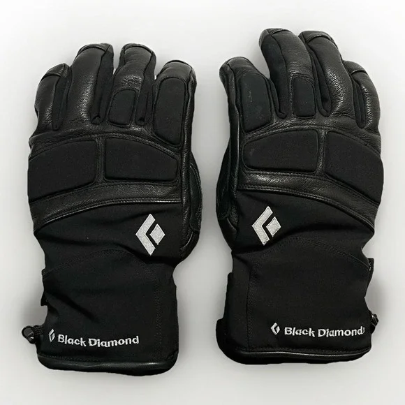 BLACK DIAMOND Gloves Women's SMALL Black Goat Skin Leather GORE-TEX Motorcycle