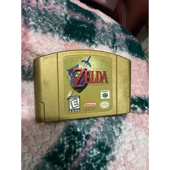 The Legend of Zelda Ocarina of Time Gold Cartridge Nintendo 64 N64 Authentic