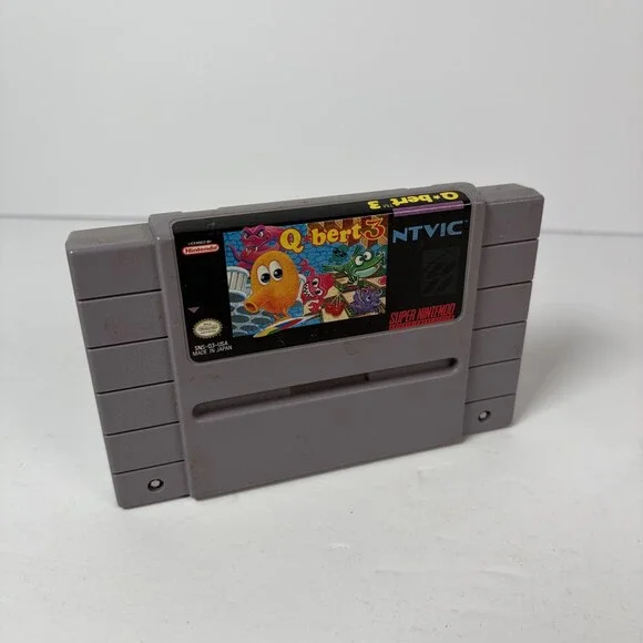 Qbert 3 Super Nintendo SNES Game Cartridge (NTSC-U/C) Authentic Tested Working