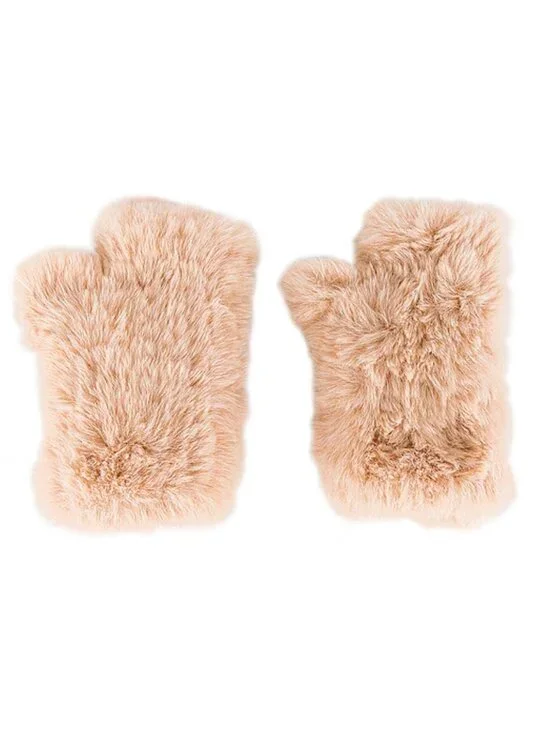Eugenia Kim Faux Rabbit Fur Fingerless Gloves