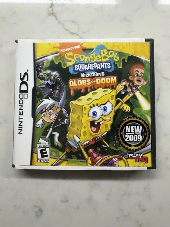 Nintendo DS SpongeBob SquarePants Nicktoons Globs of Doom Game