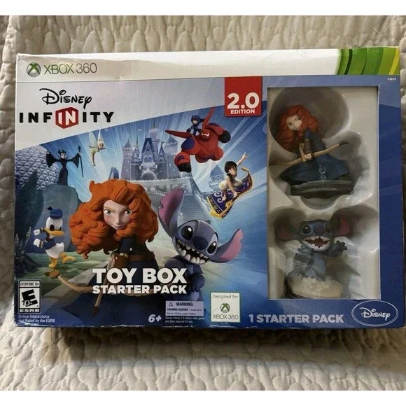 Disney Infinity 2.0 Toy Box Starter Pack Xbox 360 Merida Stitch New Sealed