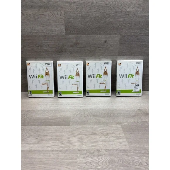 Nintendo Wii, Wii Fit Lot Of 4. All Complete W/ Manual - Tested.