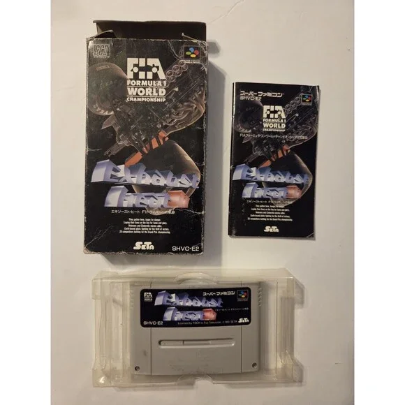 Superfamicon Formula One 1 Racing Japanese Snes CIB Manual Box 1993