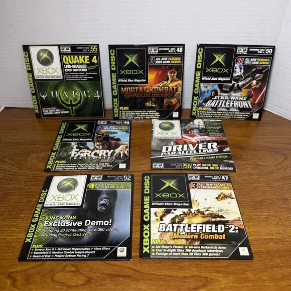 OFFICIAL XBOX MAGAZINE Demo Game Lot 7 Disc