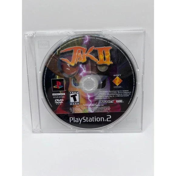 Jak II PlayStation 2 Disc Only Action Adventure Video Gaming Rated Teen Untested