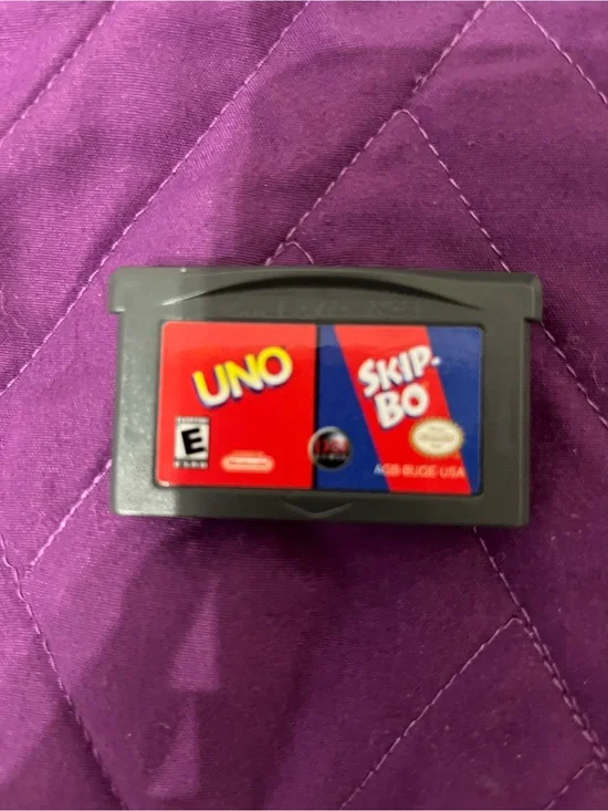 UNO & Skip-Bo Game Cartridge - Gray - Nintendo Game Boy Advance