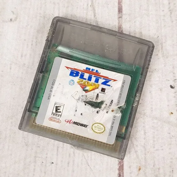 NFL Blitz 2001 Nintendo Video Game Cartridge Authentic CGB-BLIE-USA TESTED