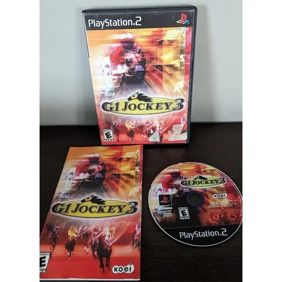 G1 Jockey 3 (PlayStation 2 PS2 2003)  w/ Manual & Tested