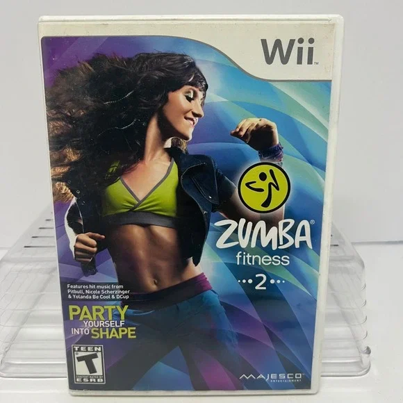 Wii Zumba Fitness 2 Video Game Disc Manual Case Complete‎ 2