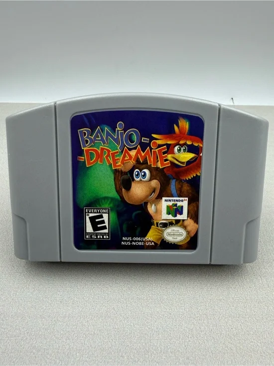 Nintendo Gray Banjo-Dreamie N64 Game Cartridge