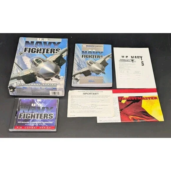 U.S. Navy Fighters PC Game in Original **RARE** Big Box