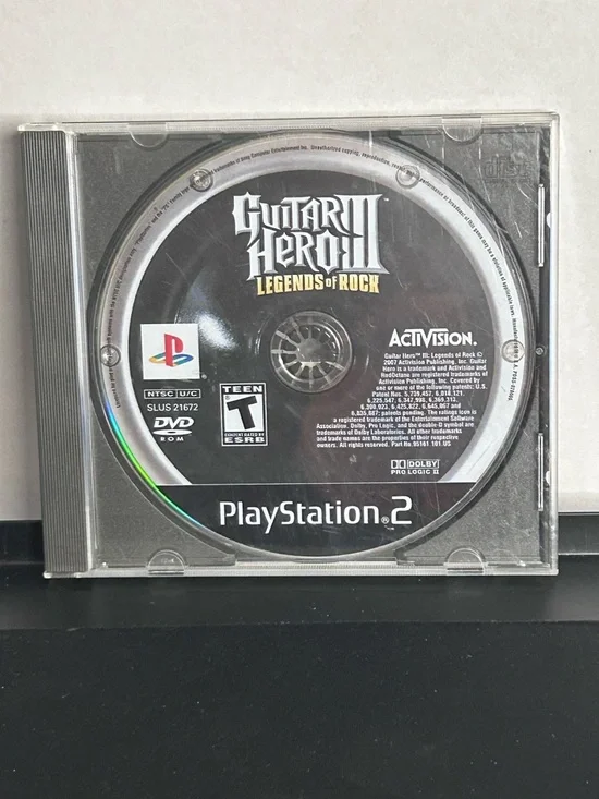 Guitar Hero III 3 Legends of Rock (Sony PlayStation 2, 2007) PS2 Disc Only