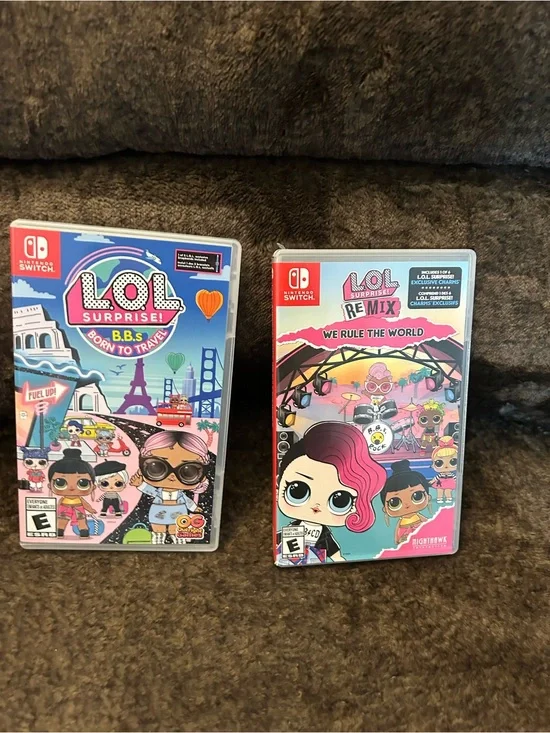 L.O.L. Surprise! Nintendo Switch Game Pair – Pink & Blue Cover Art