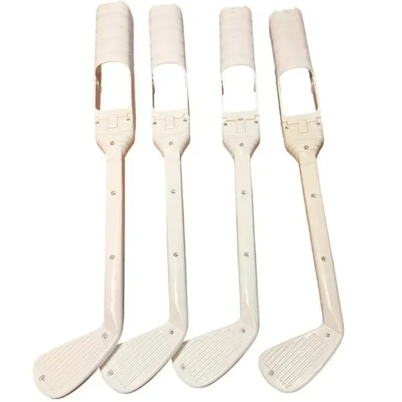 Lot of 4 Nintendo Wii Remote Golf Club Attachment Accessories White