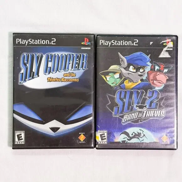 Sly Cooper 1 & 2 Playstation 2 PS2 Game Bundle - Tested - Band of Thieves