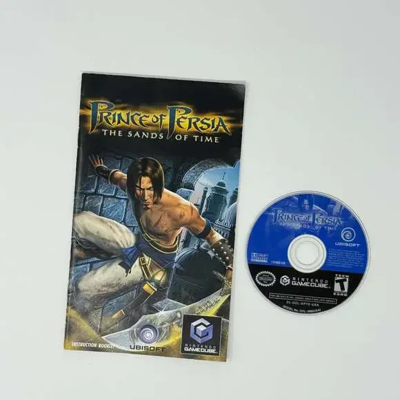 Prince of Persia: The Sands of Time Nintendo GameCube Disc and Manual
