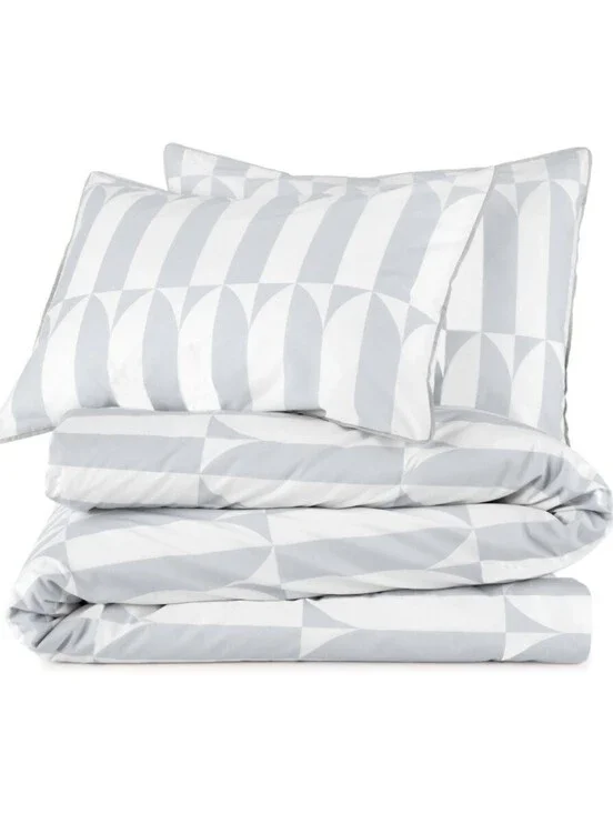 New Novogratz by Utica King Size 3 Pc Comforter Set Waverly Tile Glacier Gray