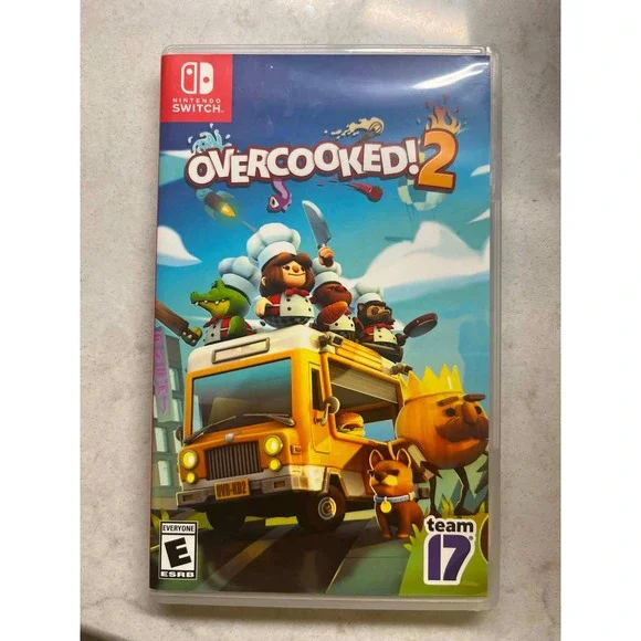 Overcooked! 2 Nintendo Switch Game Team17 Physical Cartridge HAC P AKXEA E Rated