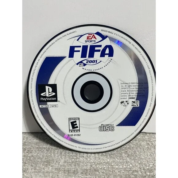 FIFA 2001: Major League Soccer (Sony PlayStation 1, 2000) Ps1 Disc Only