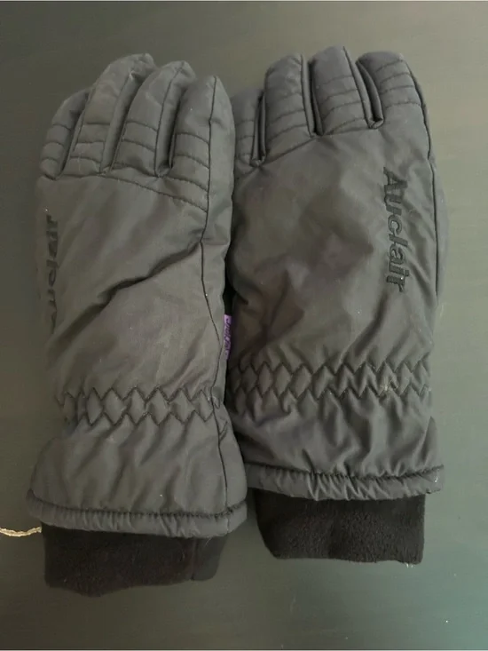 Auclair Women Ski Gloves Black Size Large G/L Down Filled Waterproof Winter