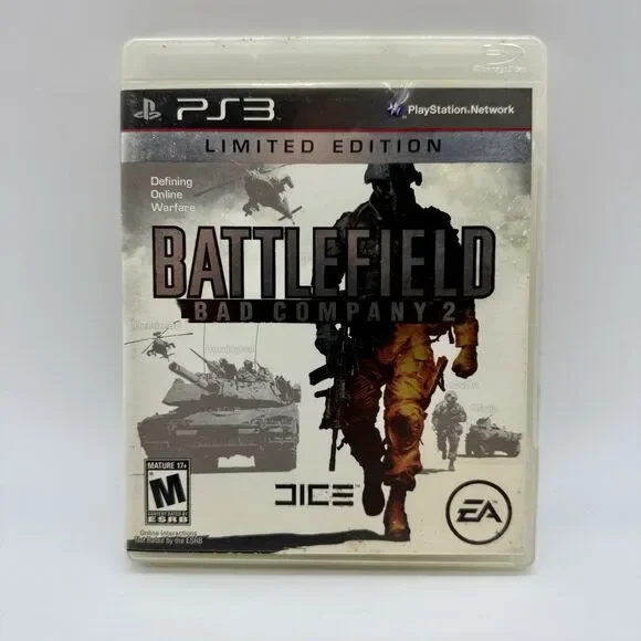 Battlefield: Bad Company 2 - Limited Edition - Playstation 3 Game‎ & Case Tested