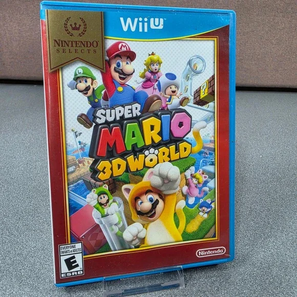 Nintendo Super Mario 3D World Wii U Game Excellent Selects Edition WUPPARD E