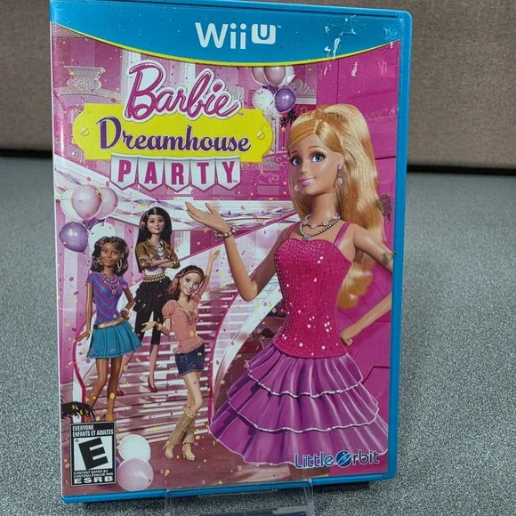 Barbie Dreamhouse Party Nintendo Wii U Kids Pink Good Mini-Games Little Orbit