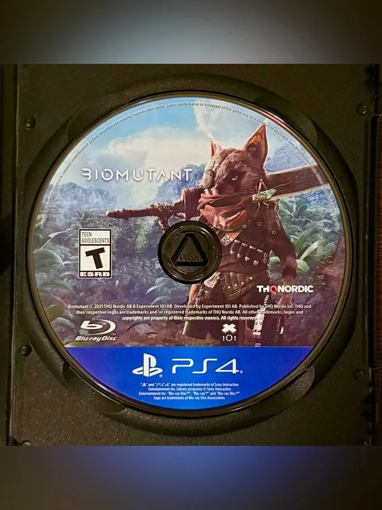Biomutant PlayStation PS4 DISC ONLY Game RPG Tested Fantasy Video Play