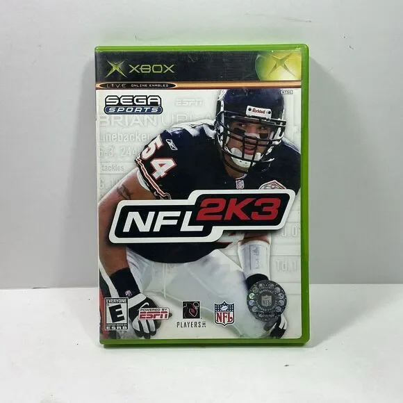NFL 2K3 (Microsoft Xbox) ‎ Football Game Complete w/ Manual