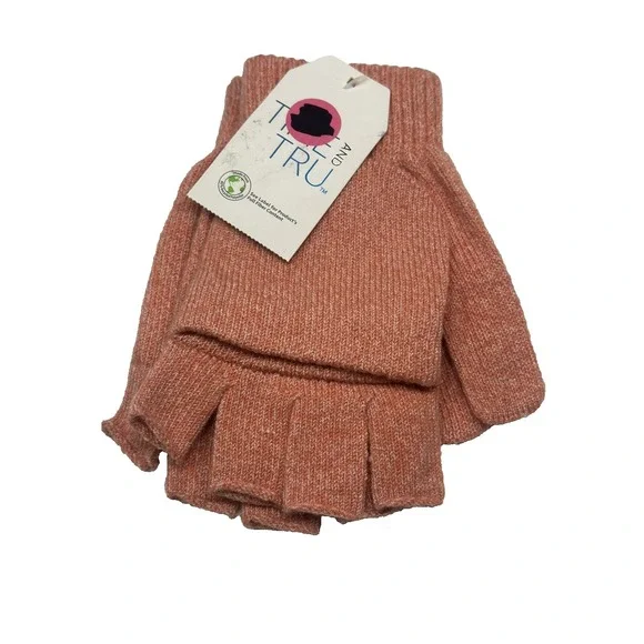 NEW time and tru womens‎ 1 pair winter gloves fingerless mittens