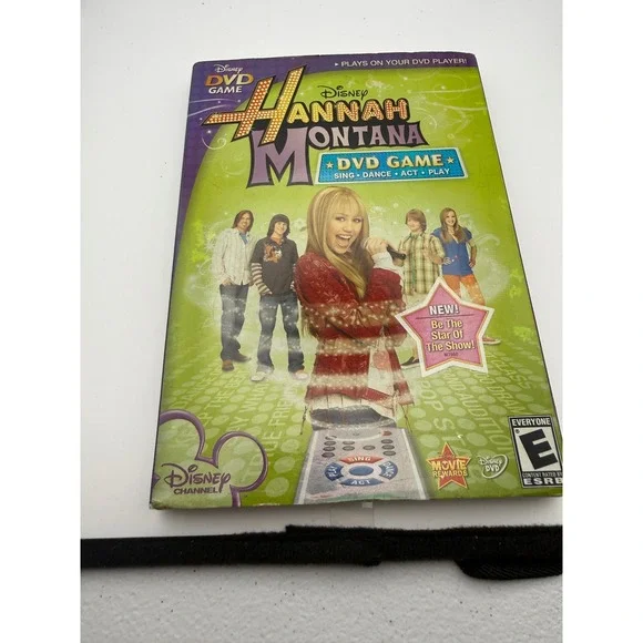 Disney Hannah Montana DVD Game Sing Dance Act Play Interactive Movie Game M7660