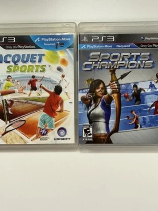 Sports Champions & Racquet Sports PS3 PlayStation 3 Bundle CIB TESTED