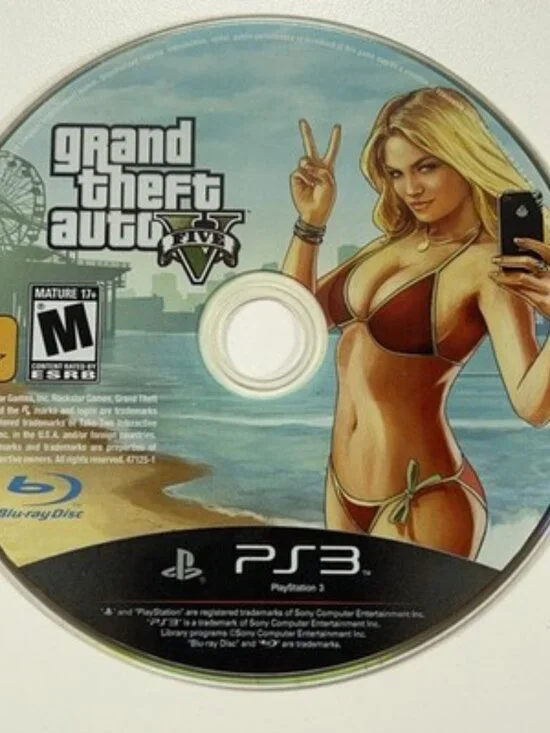 Grand Theft Auto V PlayStation 3 PS3 Video Game Disc TESTED