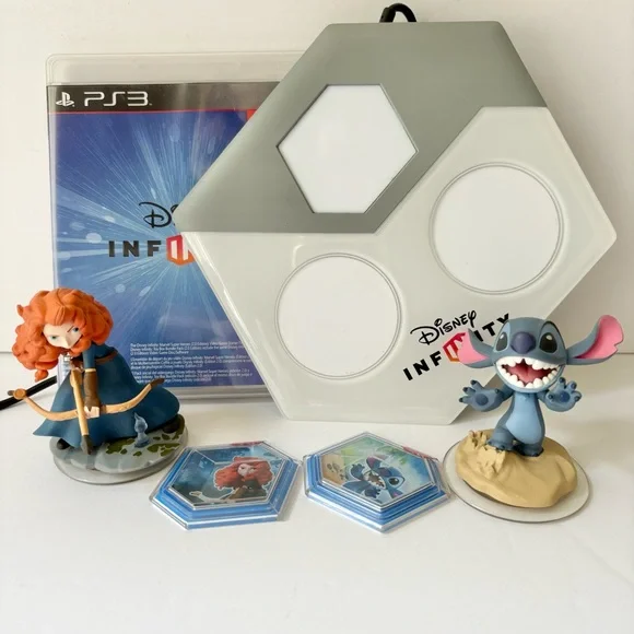 Disney Infinity 2.0 Starter Pack Portal Base Pad Brave Stitch‎ Lot