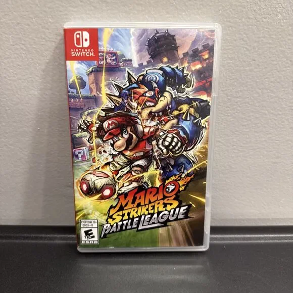 Mario Strikers Battle League Nintendo Switch Case & Game Cartridge Tested