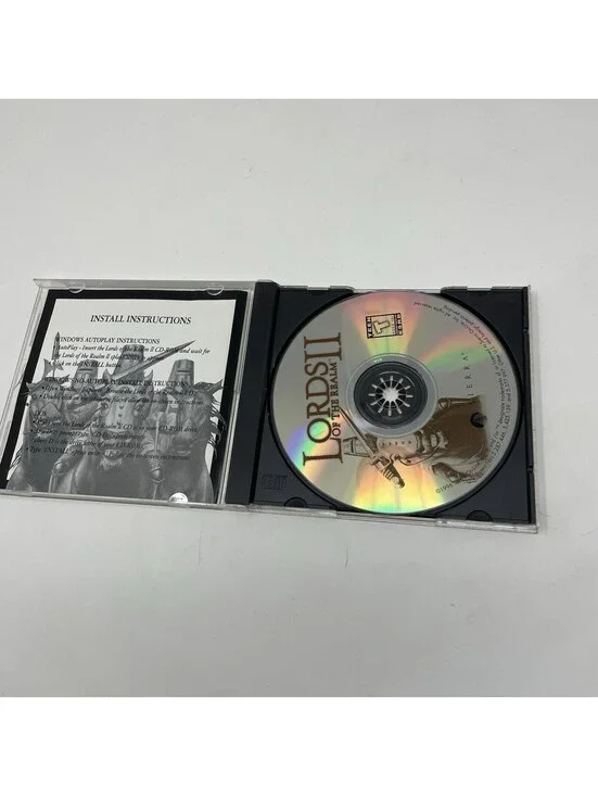 1996 LORDS OF THE REALM II 2 -  PC CD-ROM VIDEO GAME Vintage