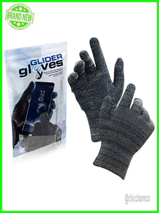Touch Screen Gloves with Anti-Slip Palm, 10-Finger Gaming Gloves Winter
