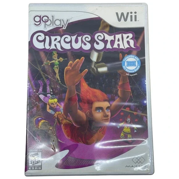 Go Play Circus Star Nintendo Wii Game Complete with Manual Majesco RVL-R3JE-USA