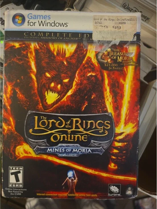The Lord Of The Rings Online Shadows Of Angmar Video Windows PC Game NEW