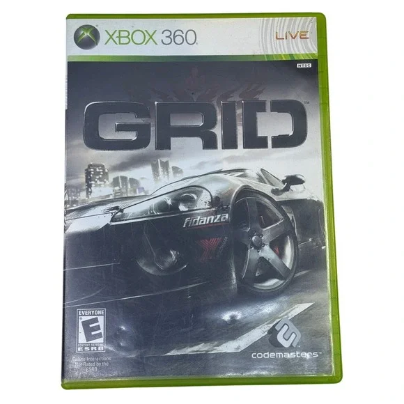 GRID Codemasters Xbox 360 Racing Game NTSC Complete with Manual