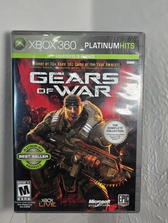 Gears of War Xbox 360 Platinum Hits Complete Collection 2 Disc Version CIB