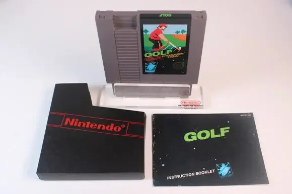 Golf (Nintendo NES) Authentic, Game Cart + Manual + Sleeve, Tested/Works