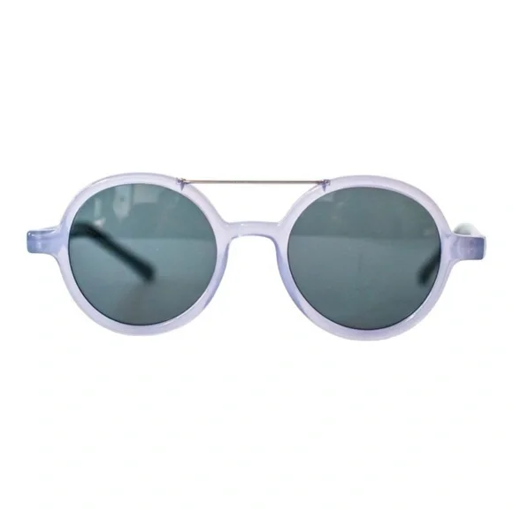 New KOMONO Vivien Violet / Black  Sunglasses purple round