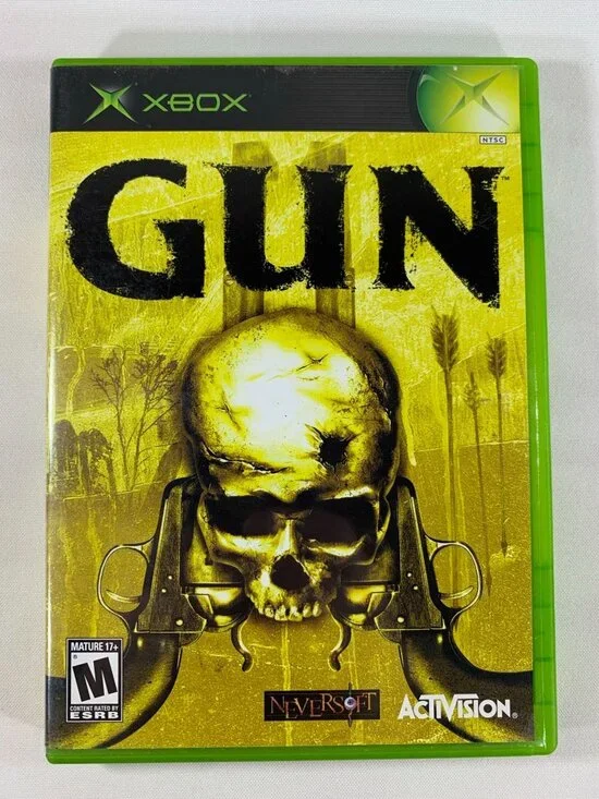 Gun Xbox Game 2005 Western Action Mature 17+ Complete With Case & Manual Tested