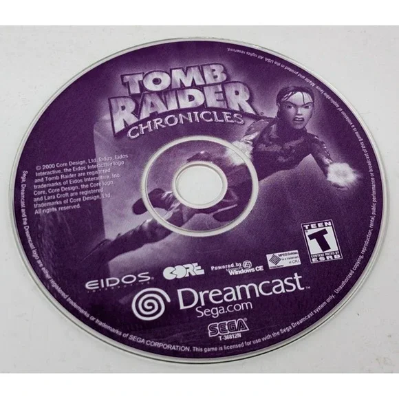 Tomb Raider‎ Chronicles Sega Dreamcast TESTED DISC ONLY