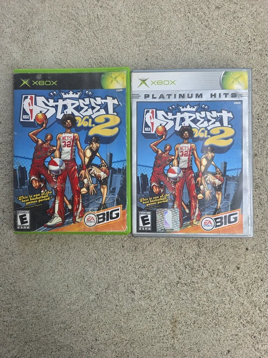 NBA Street Vol. 2 Video Game - Green & Silver Cases