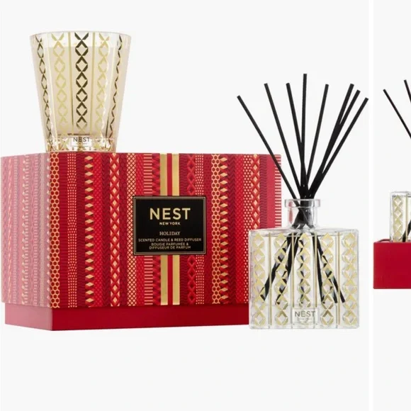 New York Holiday Classic Candle & Reed Diffuser Set NEST New York