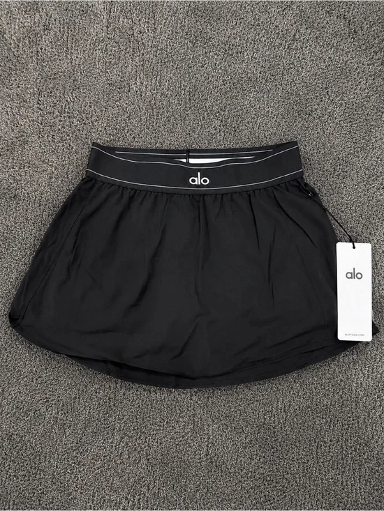 ALO Yoga Black Athletic Tennis Skirt | Size XS | NWT |