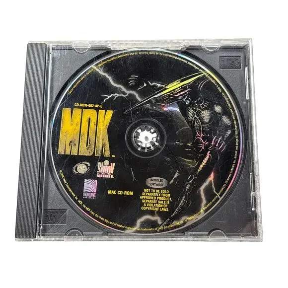 MDK - Macintosh Version - RARE - 1998 - Shiny Entertainment- CD-MCR-062-AP-E